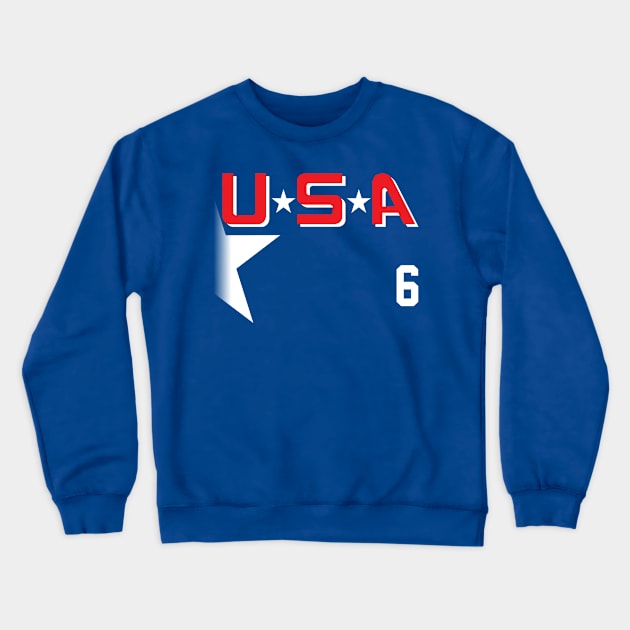 Team USA - Julie "the Cat" Gaffney Crewneck Sweatshirt by 4check